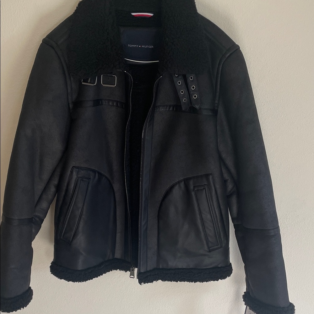 Men’s Tommy Hilfiger Black Shearling Jacket